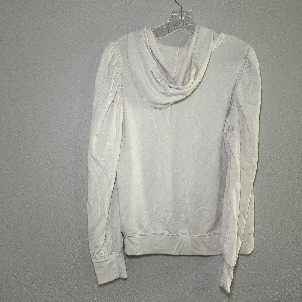 Sundry for Evereve Cream Puff Shoulder Hooded Sweatshirt Size M coquette lounge - Picture 6 of 6